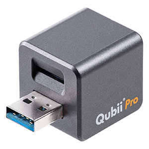 Qubii Pro iPhone iPad obNAbv microSDɕۑ USB3.1 Gen1 O[ iPhone15Ή