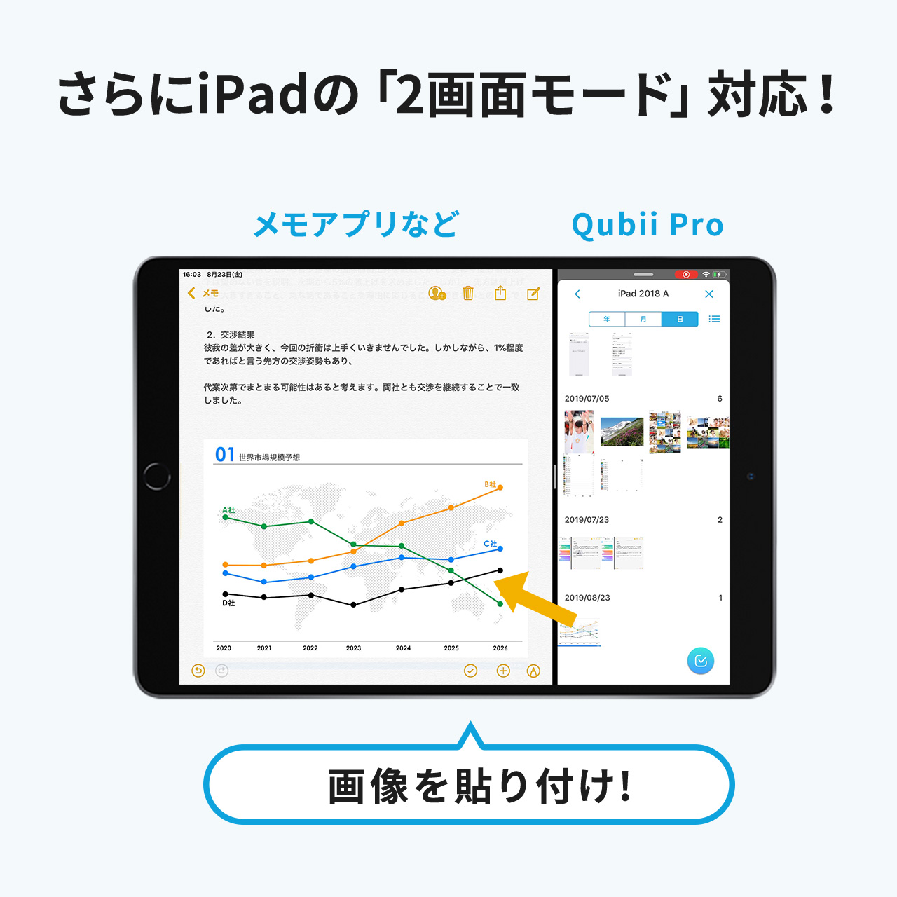 Qubii Pro iPhone iPad obNAbv microSDɕۑ USB3.1 Gen1 zCg iPhone15Ή 400-ADRIP011W