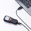 バーコードリーダー（無線・Bluetooth・USB充電・1次元/2次元バーコード・QRコード・キャッシュレス決済・スマホ画面読み取り・液晶画面付き・耐衝撃・小型・ストラップ付）