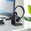 Bluetoothヘッドセット ワイヤレスヘッドセット 両耳タイプ オーバーヘッド 全指向性マイク 在宅勤務 コールセンター