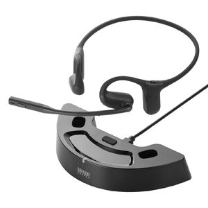 【超軽量】３台セット　Bluetooth ヘッドセット ワイヤレス 周囲の音が聞こえて安心！充電台付きオープンイヤー型Bluetoothヘッド