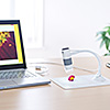 USBマイクロスコープ 最大250倍 デジタル顕微鏡 Zoom Skype テレワーク 在宅勤務