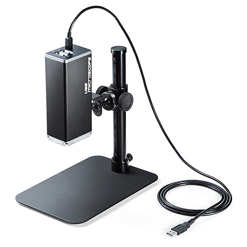 USBデジタル顕微鏡 マイクロスコープ  高倍率 最大280倍 高画質 オートフォーカス 専用ソフト付 400-CAM058