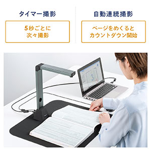 書画カメラ スタンドスキャナー USB A3対応 OCR対応 手元シャッター  