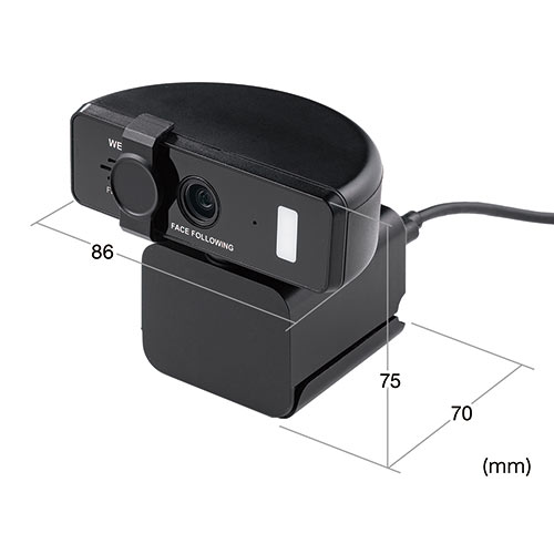 WEBカメラ 広角 顔認識自動追尾 内蔵マイク LEDライト付き フルHD