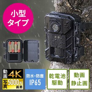 トレイルカメラ 防犯カメラ 屋外対応 4K 動物撮影 鳥獣対策 IP65防水 