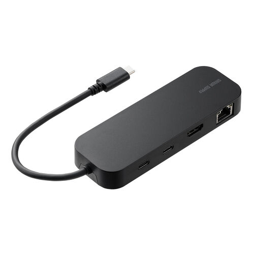 yVi|Cg10{zUSB-C oChbLOXe[V 8-in-1 HDMI 1 PD100W }[d SD/microSDJ[h[_[ LLAN USB-A 4K 5Gbps 400-DKM2BK