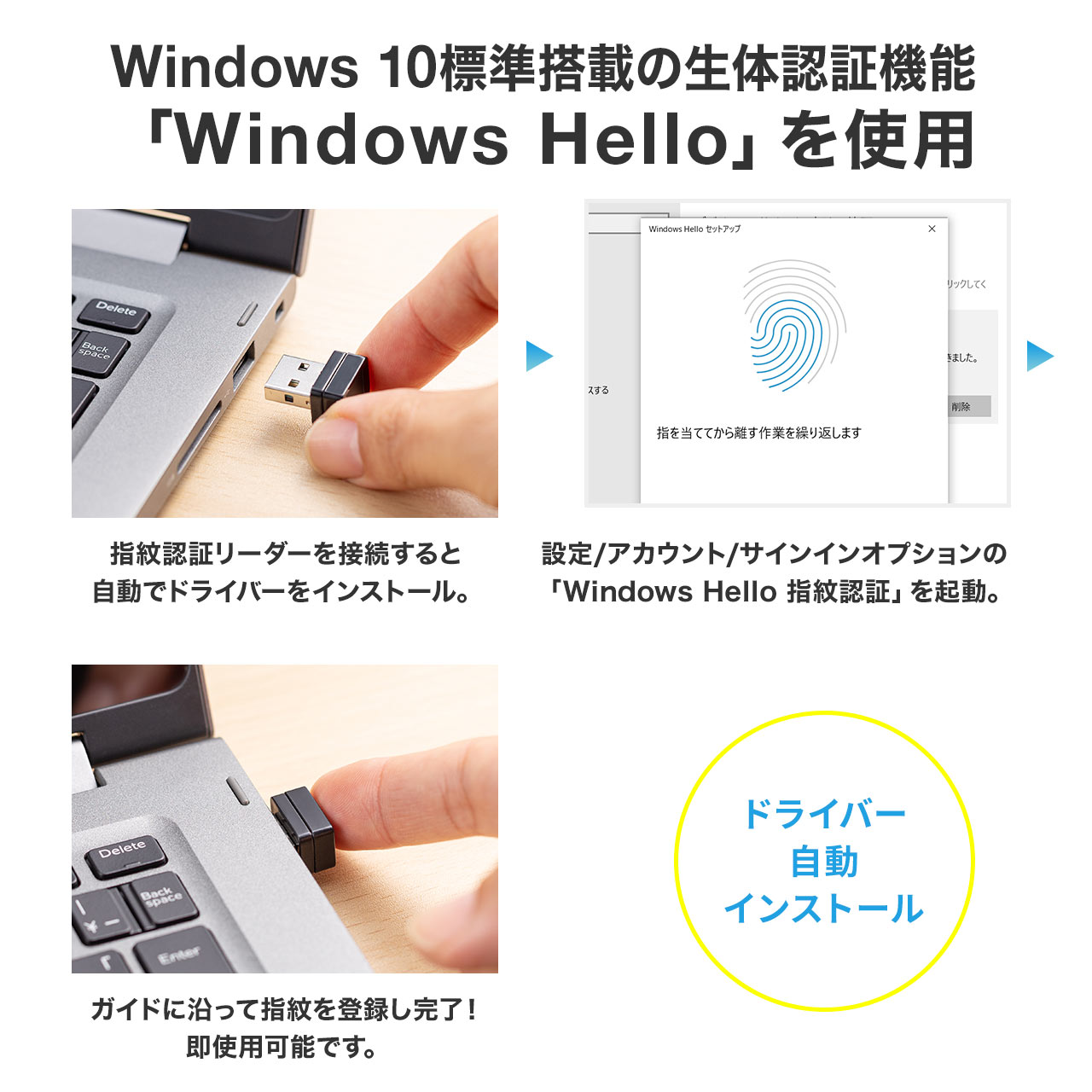 専用！指紋センサー搭載♪おしゃれなホワイト♪最新Windows10搭載パソコン