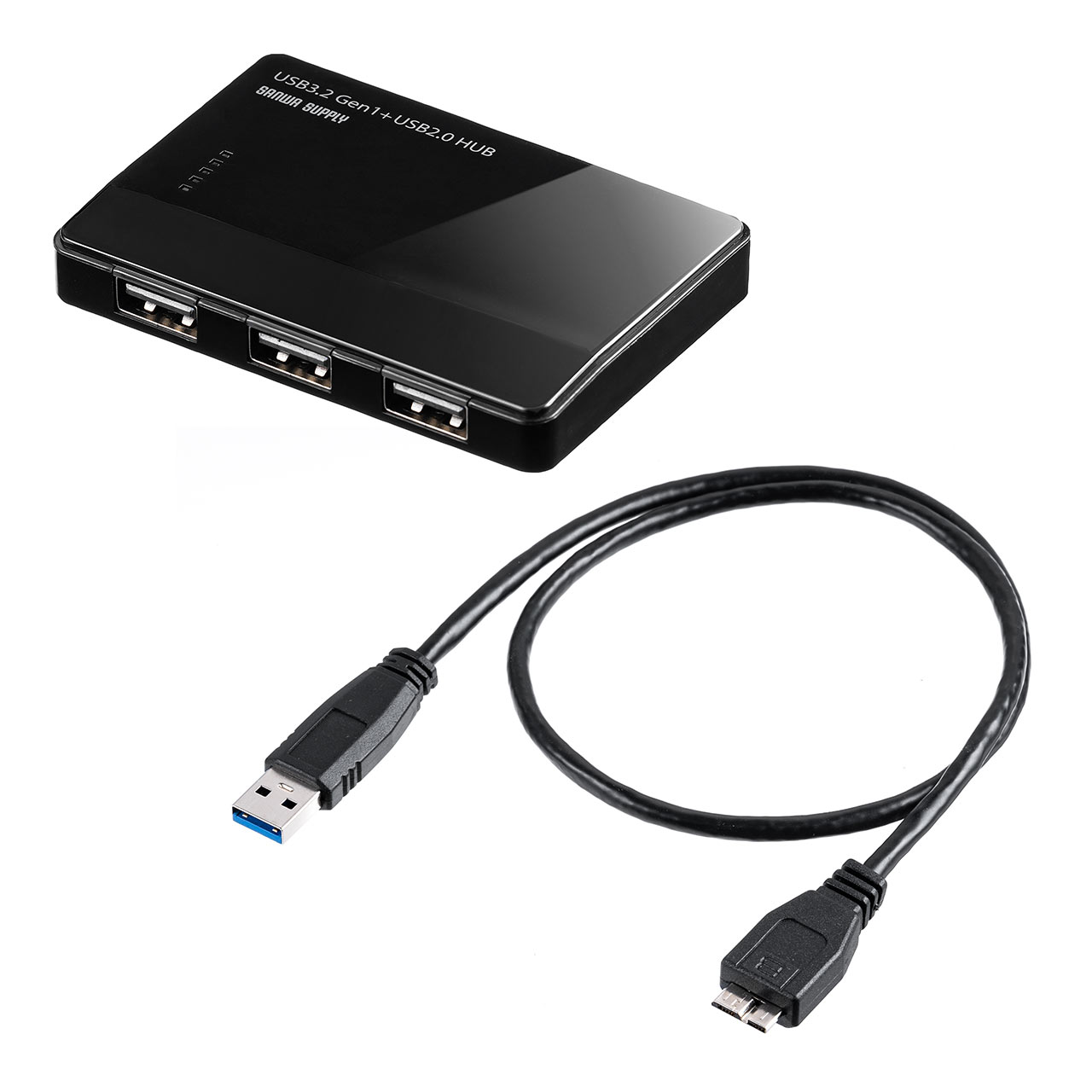 USBnu 4|[g P[u60cm oXp[ ^ y RpNg f[^] 5Gbps USB-A PS4/PS5Ή e[N ݑΖ 400-HUB025N