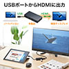【期間限定お値下げ】USB3.0 ドッキングステーション モバイルタイプ QWXGA(2048×1152)対応 4in1 HDMI USB3.0×3 テレワーク 在宅勤務