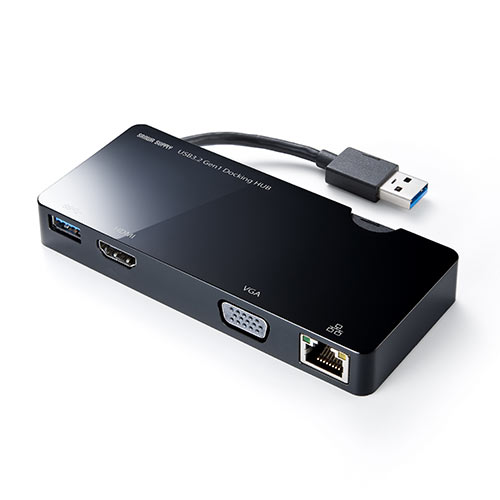 USB3.0マルチドッキングステーション（ディスプレイ接続・HDMI/VGA