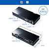 USB3.0 hbLOXe[V oC^Cv QWXGA(2048~1152)Ή 4in1 HDMI VGA LAN USB3.0 e[N [g ݑΖ 400-HUB031