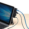 Surface Go/Go 2/Go 3専用 USB3.1/3.0ハブ USB Type-C USB A USB3.1 Gen1 有線LANポート 3.5mm4極ミニジャック バスパワーブラック