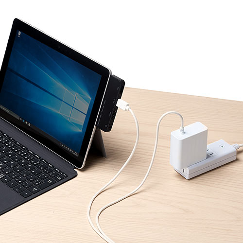 Surface Go/Go 2/Go 3専用 USB Aポート×2ポート USB3.1 Gen1 3.5mm4極ミニジャック バスパワー・ブラック 400-HUB073BKの販売商品 | 通販ならサンワダイレクト