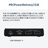 USB Type-Cハブ（USB3.1 Gen2/Gen1・USB3.0/2.0/1.1・USB PD・4ポート・バスパワー・セルフパワー対応・ACアダプタ付き・ブラック）