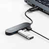 USB Type-Cハブ（USB A変換アダプタ付き・4ポート・USB3.1 Gen1・USB 3.0・バスパワー・ブラック）