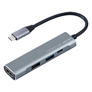 USB Type-C hbLOXe[V oC^Cv PD/60WΉ 4KΉ 4in1 HDMI Type-C USB3.0 USB2.0 K^bN