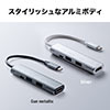 USB Type-C hbLOXe[V oC^Cv PD/60WΉ 4KΉ 4in1 HDMI Type-C USB3.0 USB2.0 e[N [g ݑΖ Vo[ 400-HUB086S