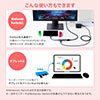 USB Type-C hbLOXe[V oC^Cv PD/60WΉ 4KΉ 4in1 HDMI Type-C USB3.0 USB2.0 e[N [g ݑΖ Vo[ 400-HUB086S