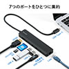 USB Type-Cモバイルドッキングステーション ロングケーブル 7in1 4K/60Hz対応 HDMI出力 SD/microSDカードリーダー USB×2 PD100W LAN イーサネット 