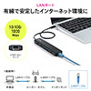 USB Type-CoChbLOXe[V OP[u 7in1 4K/60HzΉ HDMIo SD/microSDJ[h[_[ USB~2 PD100W LAN C[Tlbg 400-HUB090BK