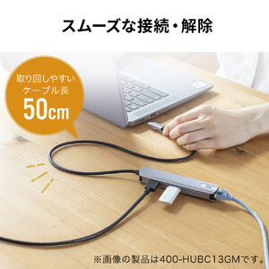 【未使用】サンワダイレクト　USBハブ バスパワー 400-HUBC11GM
