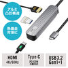 USBnu HDMIo͑Ή ^ hbLOXe[V A~f P[u50cm 400-HUBC11GM