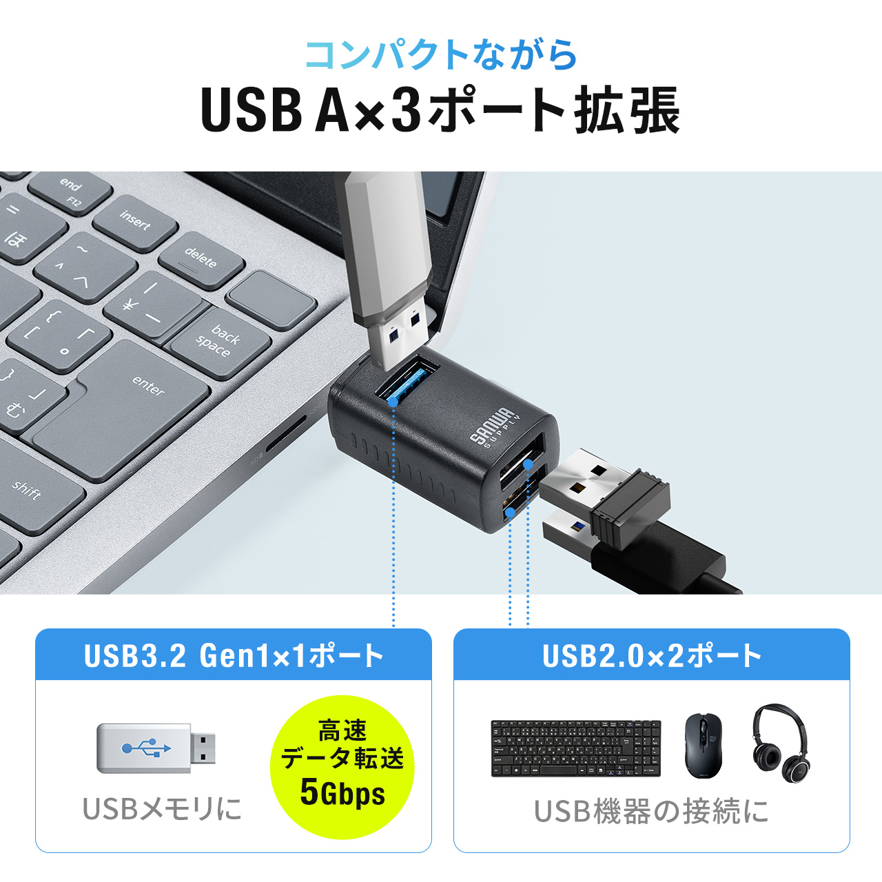 USBnu RpNg ^ Type-C 3|[g USB3.0/USB2.0R{nu F y 400-HUBC17BK