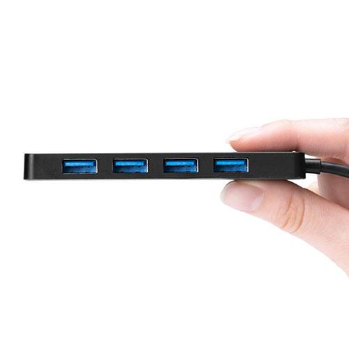 USB Type-Cハブ 4ポート USB3.2 Gen1 スリム 軽量 15cmケーブル