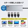 y^ yʁzUSB TypeC 4|[gnu yA~4zP[ǔ^ USB3.2 Gen2Ή 10GbpsΉ A~M Windows Mac iPad Chromebook Ή 400-HUBC28GM