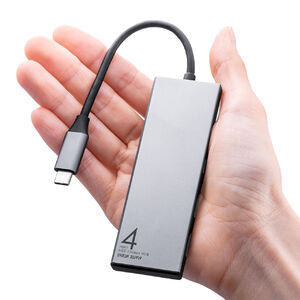 薄型 軽量 USB TypeC 4ポートハブ A×2 C×2 ケーブル一体型 USB3 薄型 軽量 USB TypeC 4ポートハブ A×2 C×2 ケーブル一体型 USB3