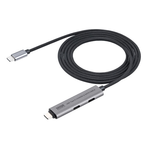 �yGW�Z�[���zUSB Type-C�n�u Type-C�P�[�u�� PD�Ή� PD100W USB3.2 Gen1 USB5Gbps �����^�� �P�[�u����̌^ 1.5m �u���b�N