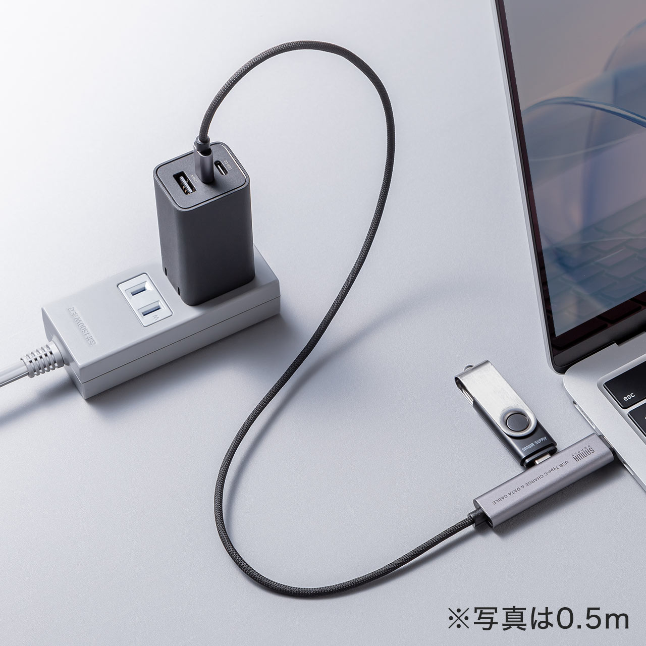 �yGW�Z�[���zUSB Type-C�n�u Type-C�P�[�u�� PD�Ή� PD100W USB3.2 Gen1 USB5Gbps �����^�� �P�[�u����̌^ 1.5m �u���b�N