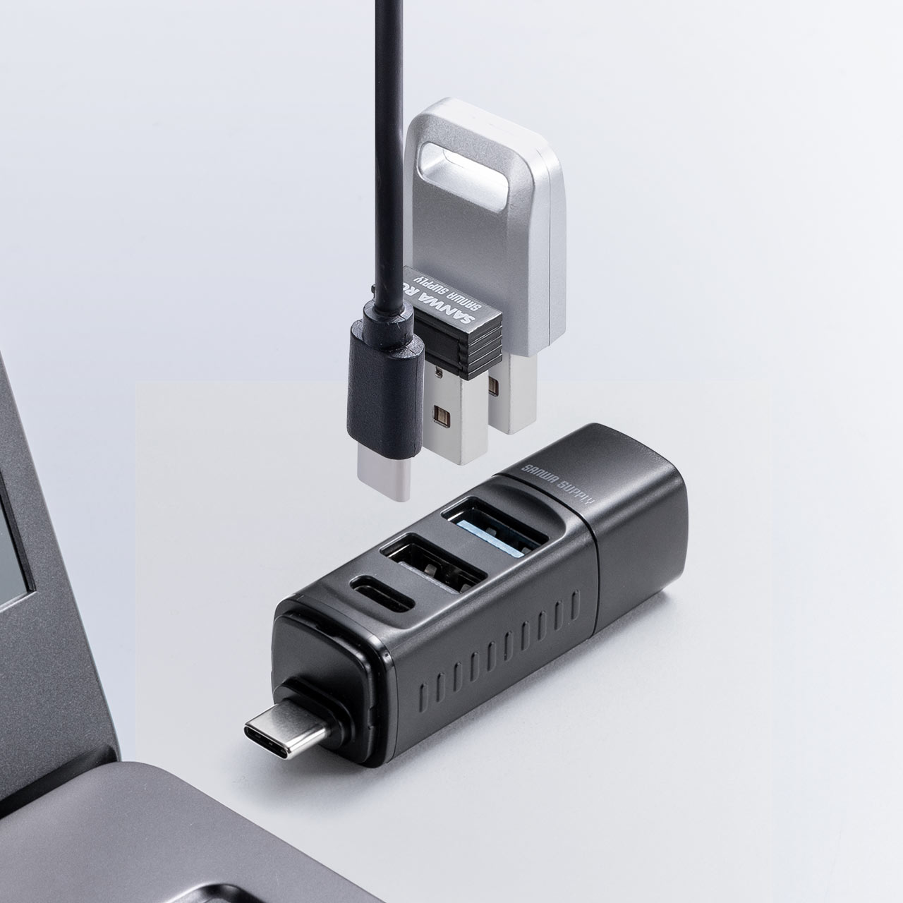 �yGW�Z�[���zUSB�n�u �R���p�N�g ���^ USB Type-C�ڑ� USB3.0 USB2.0 �o�X�p���[ USB-C�|�[�g USB A�|�[�g 3�|�[�g �R���{�n�u ���F �y��