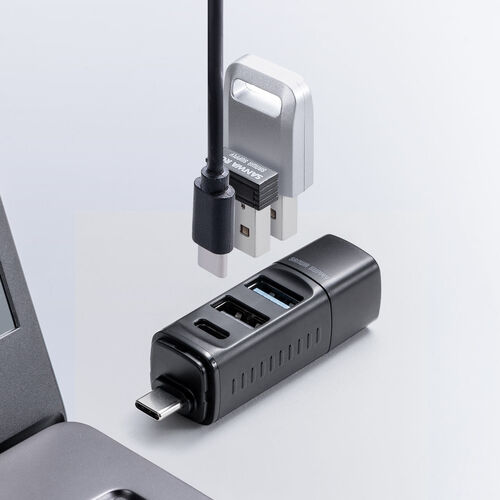 �yGW�Z�[���zUSB�n�u �R���p�N�g ���^ USB Type-C�ڑ� USB3.0 USB2.0 �o�X�p���[ USB-C�|�[�g USB A�|�[�g 3�|�[�g �R���{�n�u ���F �y��