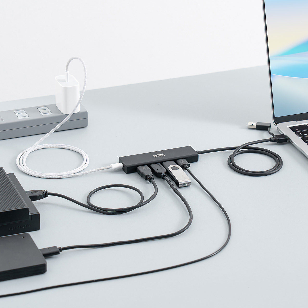 �y�V���iP10�{�zUSB�n�u 5�|�[�g �Z���t�p���[ �o�X�p���[ USB 5Gbps ���^ �R���p�N�g �����ʐM Type-C�ڑ� USB A�ڑ� �[�d �ʐM 60cm