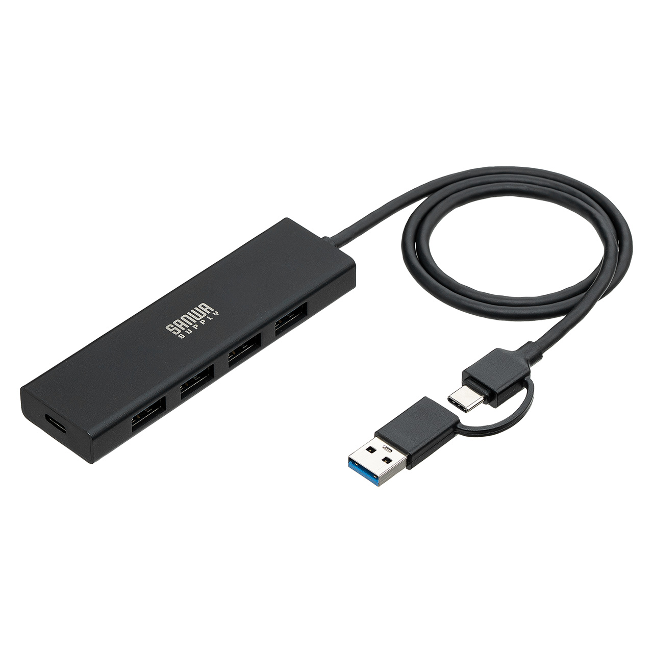 �y�V���iP10�{�zUSB�n�u 5�|�[�g �Z���t�p���[ �o�X�p���[ USB 5Gbps ���^ �R���p�N�g �����ʐM Type-C�ڑ� USB A�ڑ� �[�d �ʐM 60cm