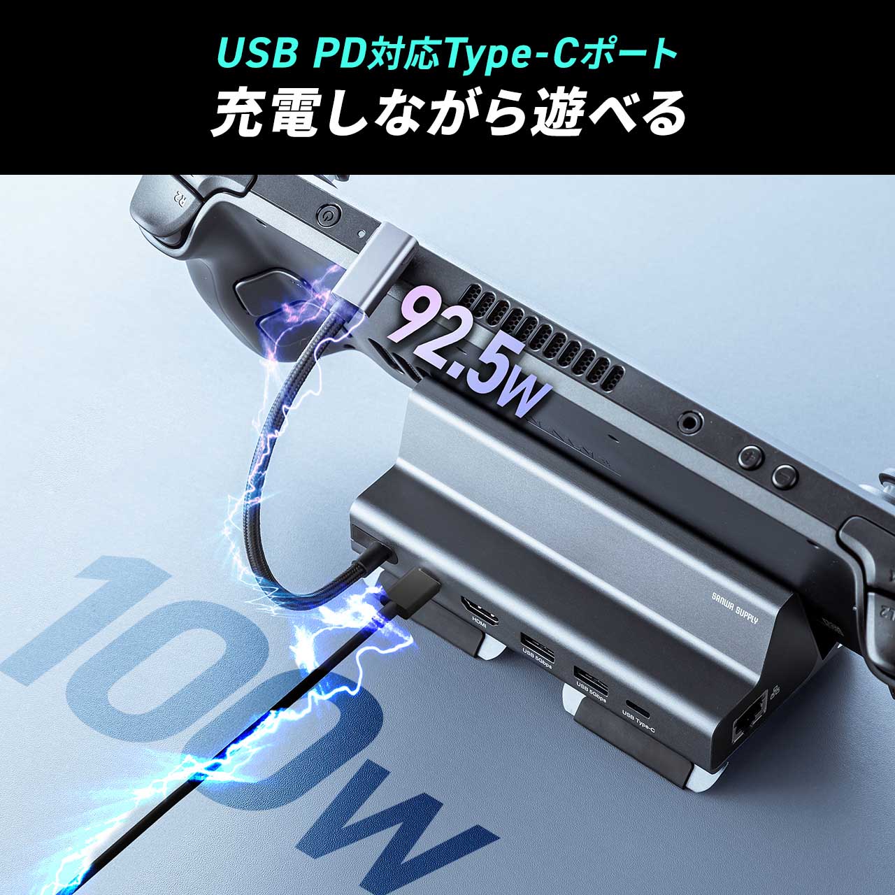 |[^uQ[~OPCphbLOXe[V 6in1 SteamDeck USB Type-C PD100W 4K/60Hz USB 5Gbps RJ-45 Switch ROG Ally 400-HUBCP19GM