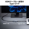 USB-C HDMI ϊP[u USBnu 4K/144hz 8K/30HZ Ή 2m USBnu 400-HUBCP27GM