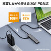 hbLOXe[V USB Type-C ON/OFFXCb`t HDMI 4K/60Hz USB PD100WΉ USB 5Gbps P[ǔ^ oC ^ 400-HUBCP30GM