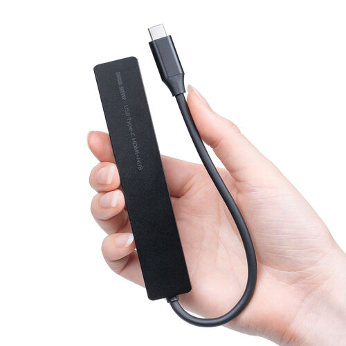 USB-C �n�u 5-in-1 �ő�PD90W�Ή� HDMI�|�[�g 4K30Hz �y�� �R���p�N�g USB-C�|�[�g 5Gbps USB-A�|�[�g USB2.0 �����f�[�^�ʐM �u���b�N