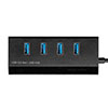 充電ポート付きUSBハブ 4ポートType-C変換アダプタ付き セルフパワー バスパワー 電源付き USB3.2 Gen1 卓上 ケーブル長1.2m
