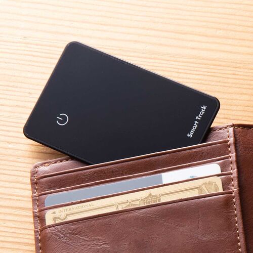紛失防止カード スマートトラッカー 薄型 財布 探す対応 iPhone ブラック　2個セット 400-KF002-2