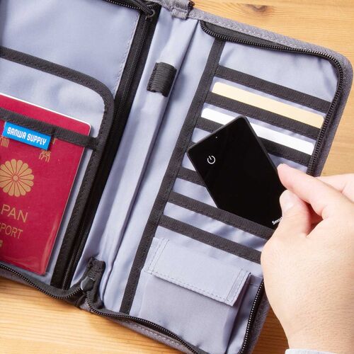 紛失防止カード スマートトラッカー 薄型 財布 探す対応 iPhone ブラック 400-KF002