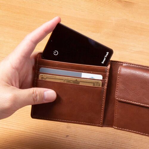 紛失防止カード スマートトラッカー 薄型 財布 探す対応 iPhone ブラック 400-KF002