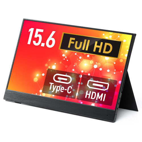 【38種類のぽっきりセール】モバイルモニター 15.6インチ フルHD IPS 非光沢 アンチグレア USB Type-C HDMI入力 スタンド付き  400-LCD002