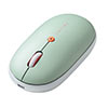 充電式マウス Bluetoothマウス フラットマウス 静音マウス マルチペアリング 3ボタン ブルーLED ブルーグリーン