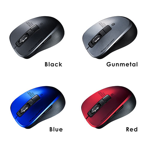 Bluetoothマウス 小型マウス 静音マウス ワイヤレス 5ボタン iPad iPhone レッド