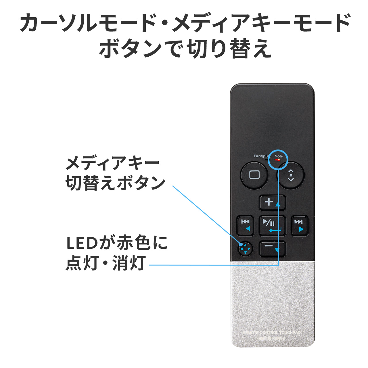 【上田と女が吠える夜で紹介】タッチパッド付きマウス Bluetoothマウス ハンディマウス ごろ寝マウス プレゼンマウス Windows Mac iPhone iPad Android 400-MABT188