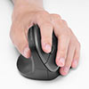 左手用エルゴマウス 左利きマウス ワイヤレスマウス 5ボタン ブルーLEDセンサー